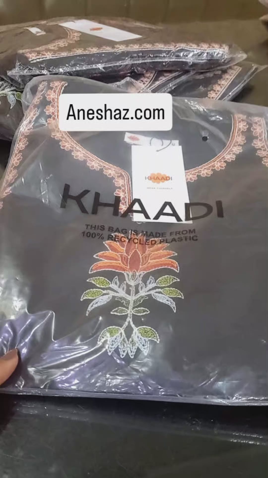Khaadi Black Stitched Lawn 3PC Embriodred