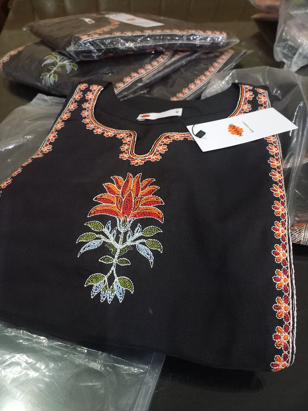 Khaadi Black Stitched Lawn 3PC Embriodred