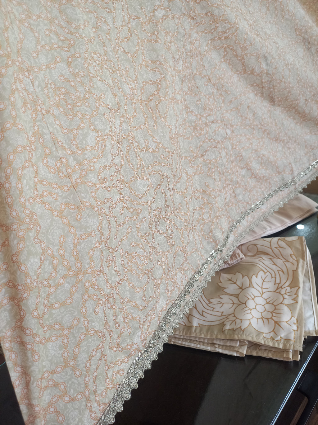 Noor-e-Beige – 3PC Printed Elegance Suit