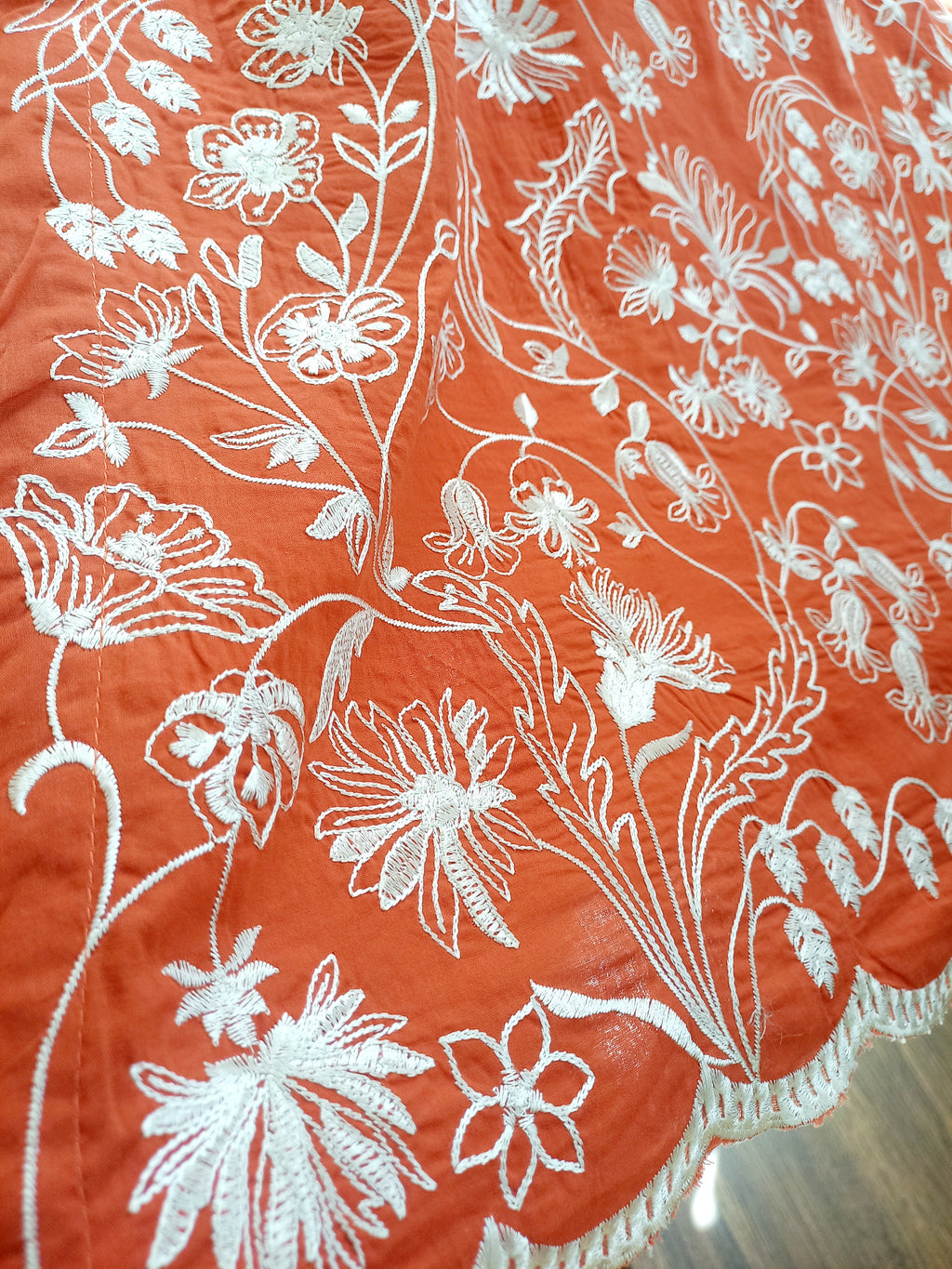 Rustique Blossom – 3PC Cutwork Embroidered Suit